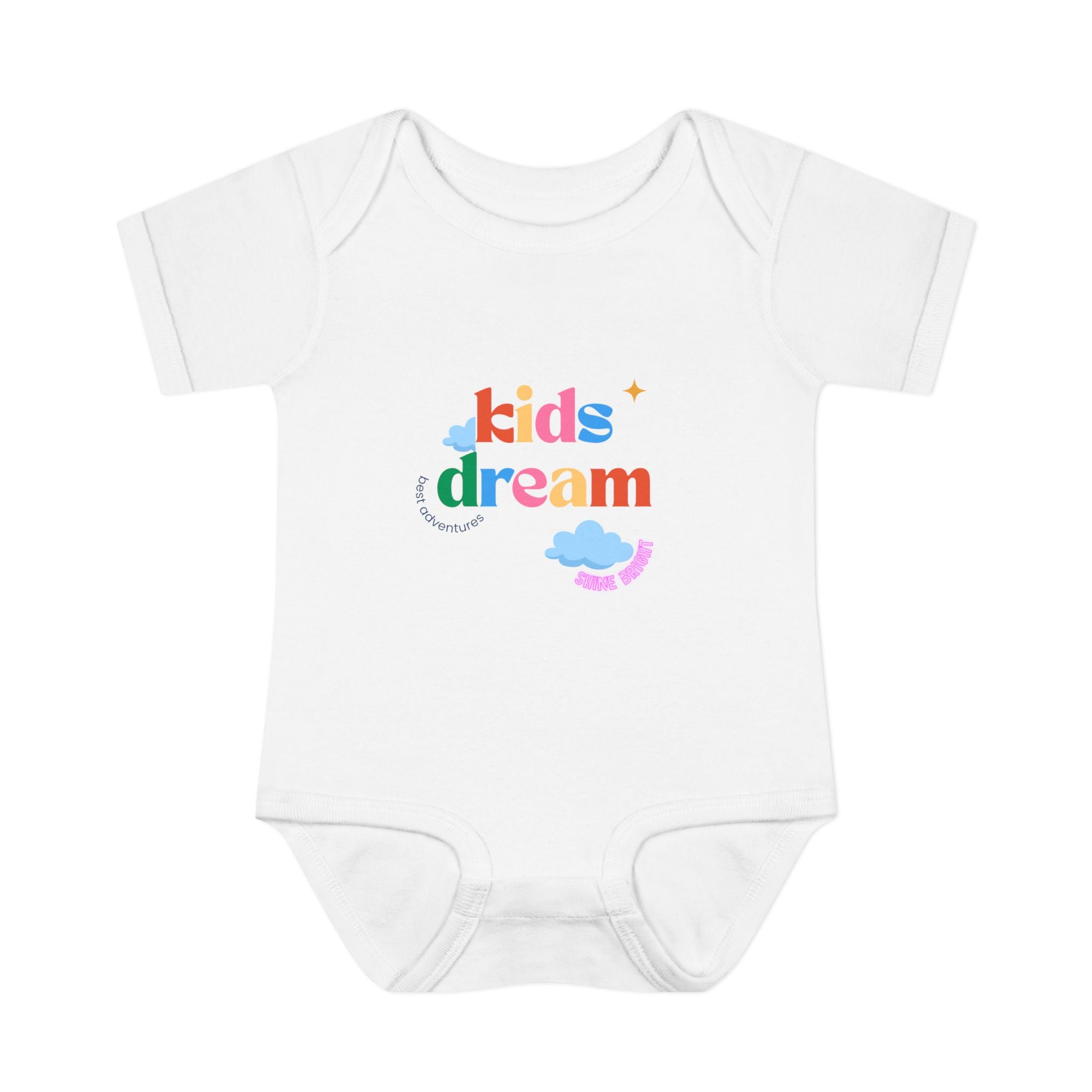 Kids Dream Infant Bodysuit – Colorful Cloud Baby Onesie