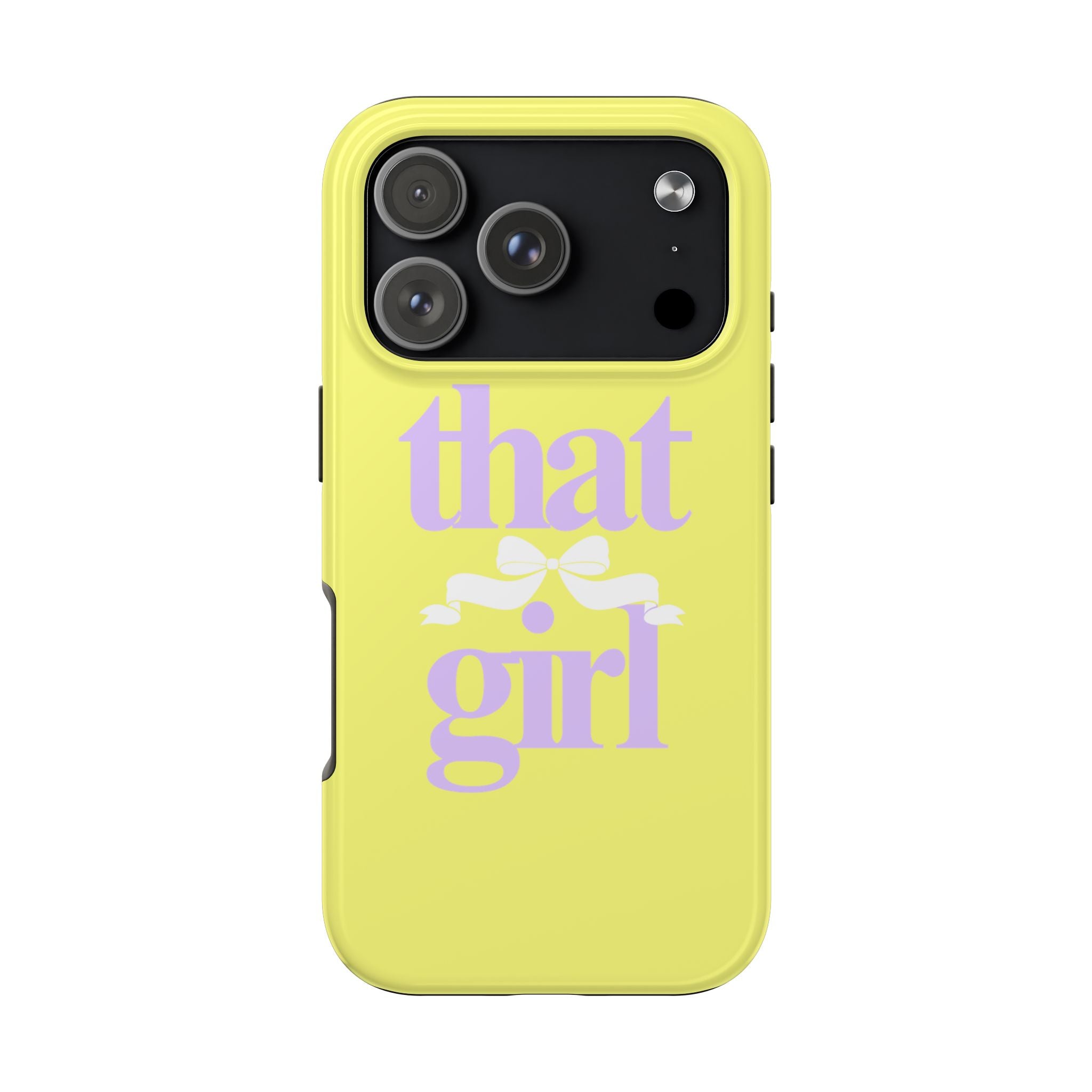 That Girl Tough Phone Case — Cute Pastel Yellow Protective iPhone Case