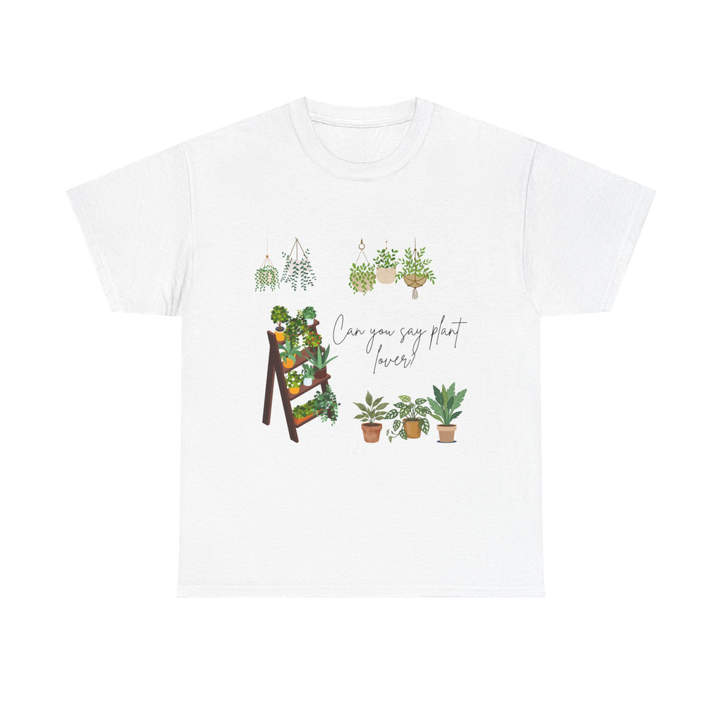 Plant Lover T‑Shirt – "Can You Say Plant Parent?" Graphic Tee