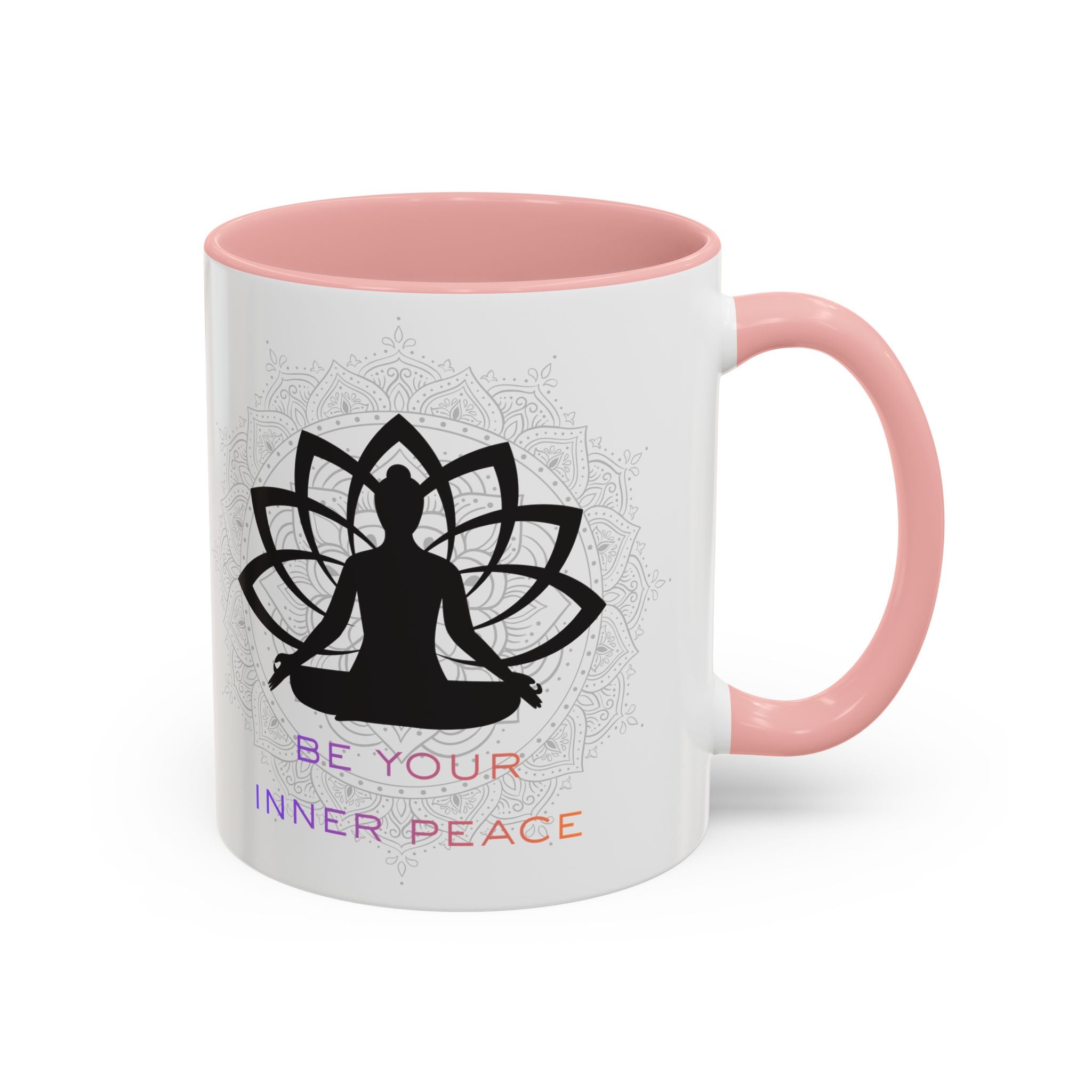 Meditation Lotus Coffee Mug – "Be Your Inner Peace" Accent Mug