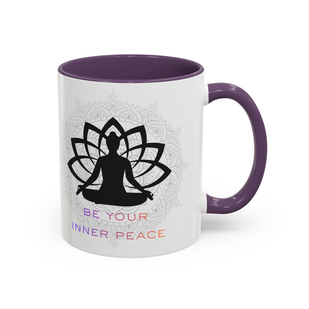 Meditation Lotus Coffee Mug – "Be Your Inner Peace" Accent Mug