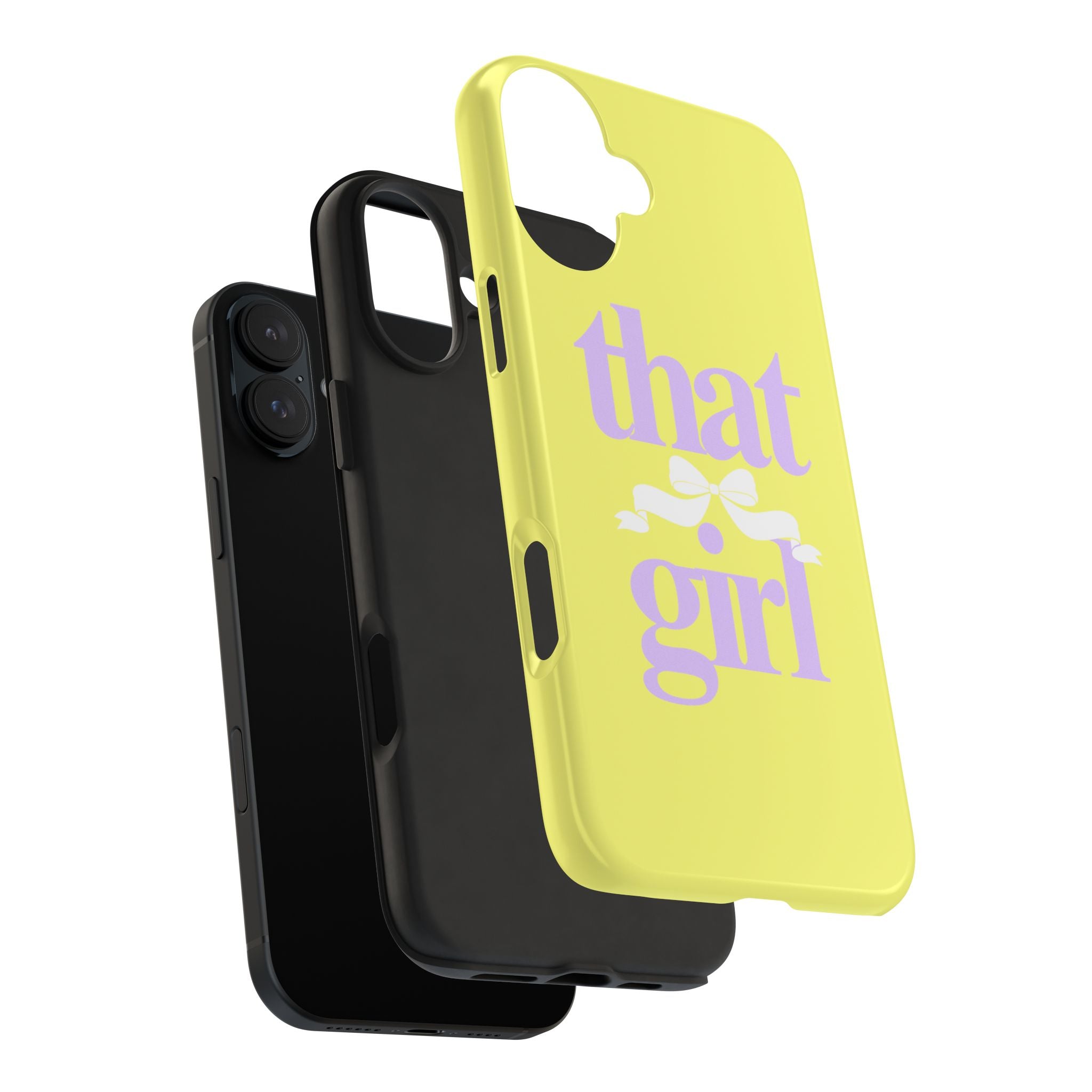 That Girl Tough Phone Case — Cute Pastel Yellow Protective iPhone Case