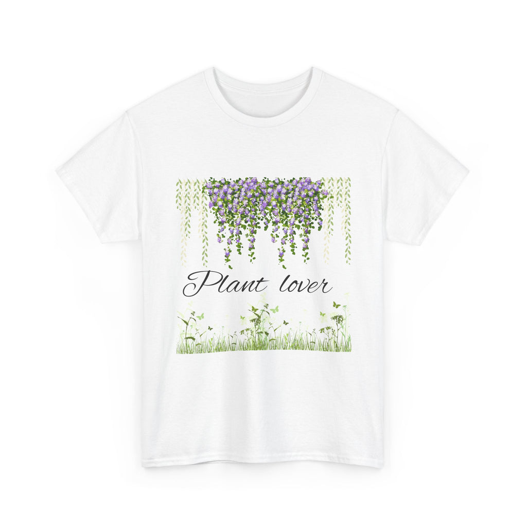 Plant Lover Floral Tee — Watercolor Hanging Vines & Script