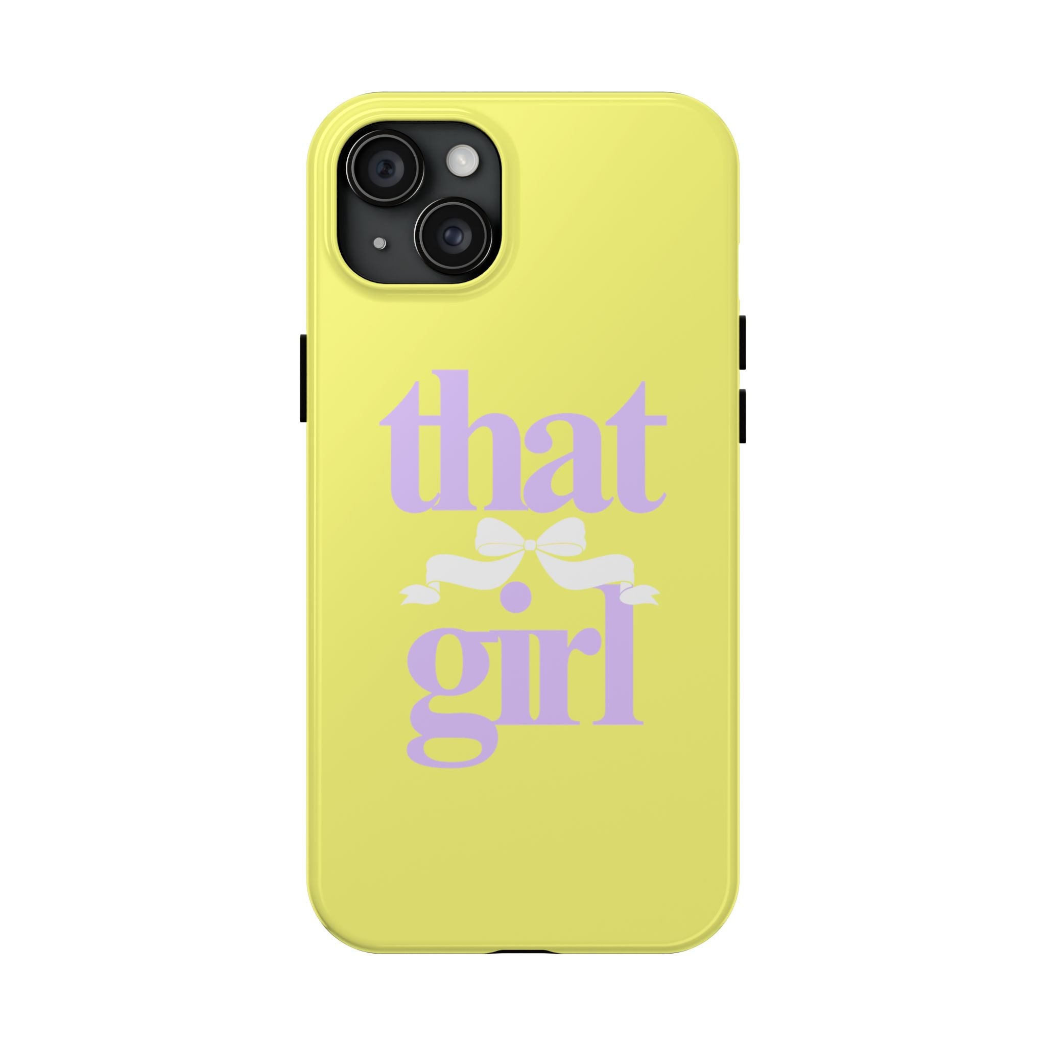That Girl Tough Phone Case — Cute Pastel Yellow Protective iPhone Case