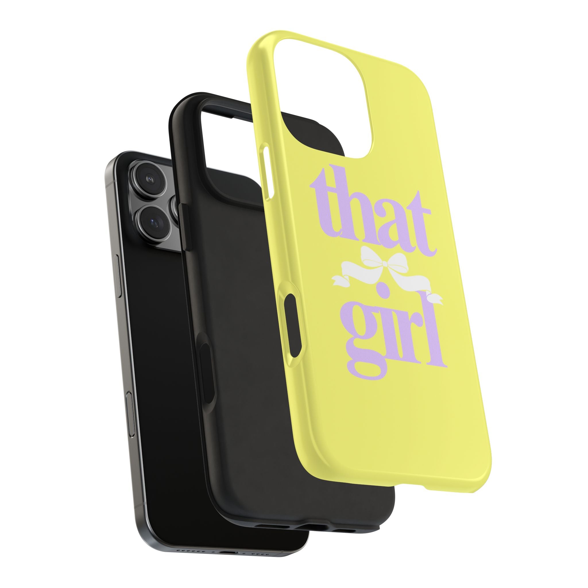 That Girl Tough Phone Case — Cute Pastel Yellow Protective iPhone Case