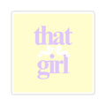 That Girl Pastel Sticker — Aesthetic Kiss-Cut Laptop Decal