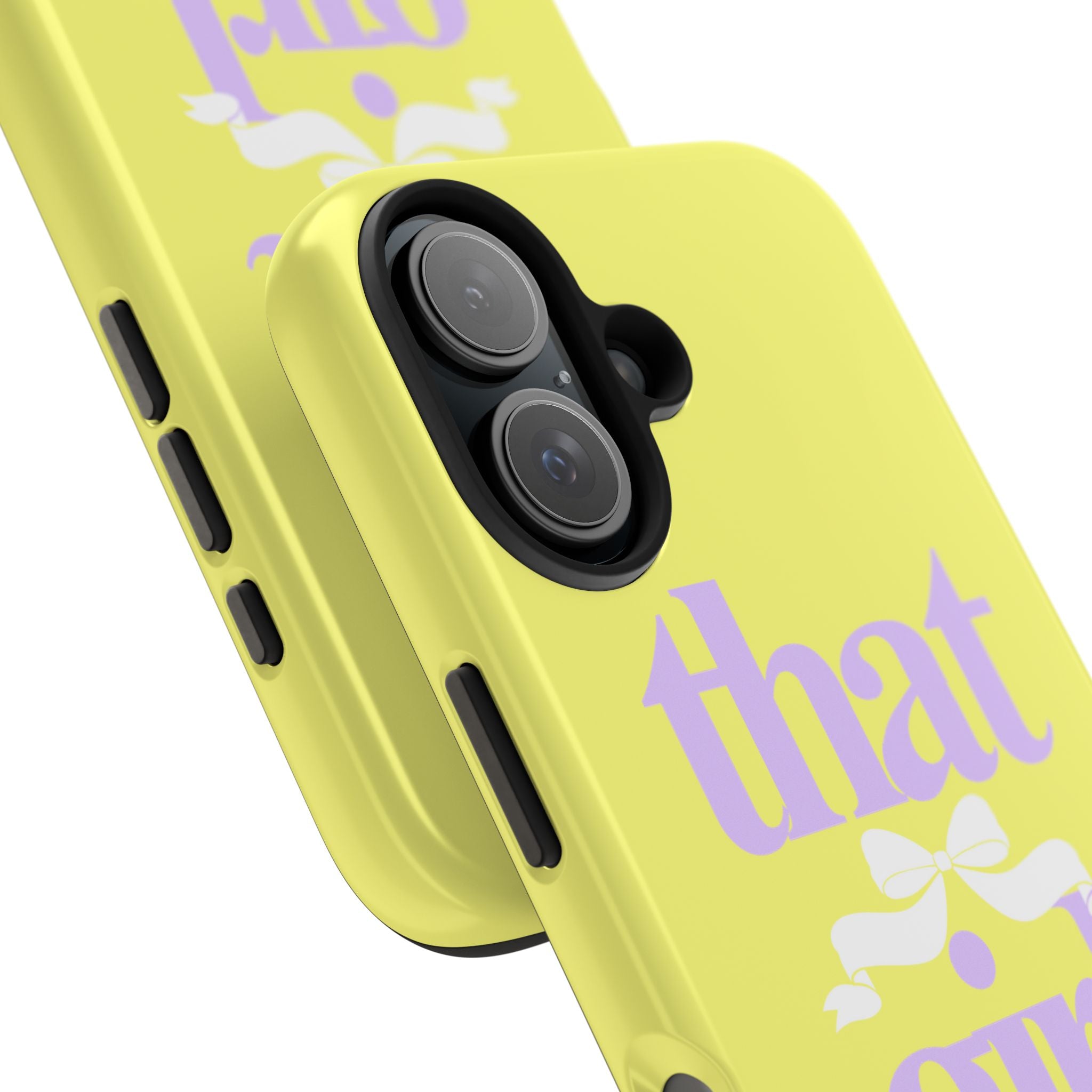 That Girl Tough Phone Case — Cute Pastel Yellow Protective iPhone Case