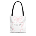 Girlie Pop Pink Bow Tote Bag – #GIRLIEPOP Eco Canvas Shopper