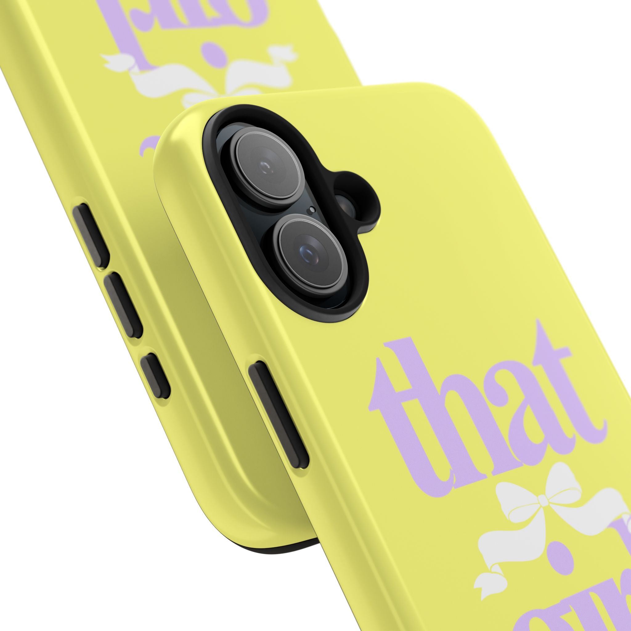 That Girl Tough Phone Case — Cute Pastel Yellow Protective iPhone Case