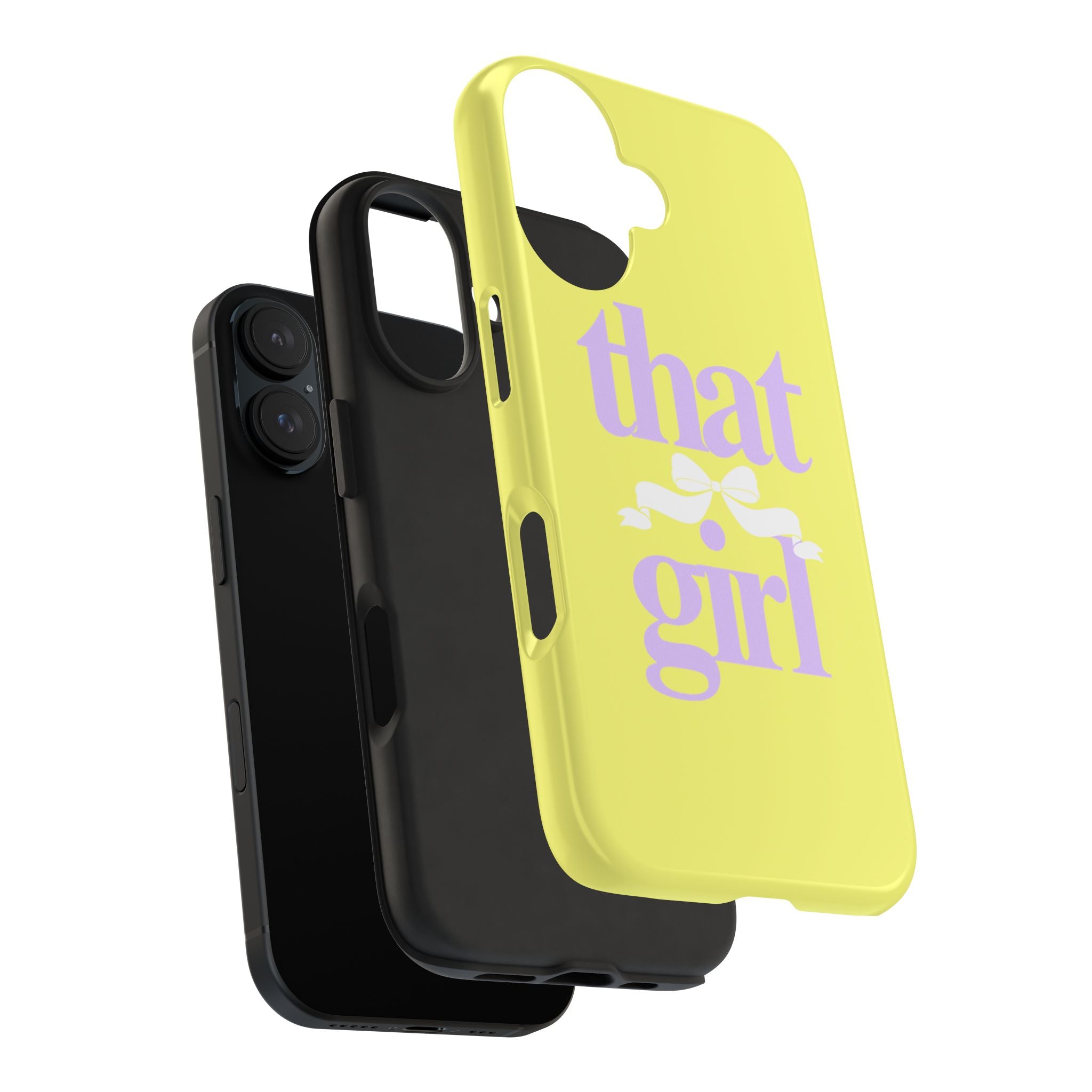 That Girl Tough Phone Case — Cute Pastel Yellow Protective iPhone Case