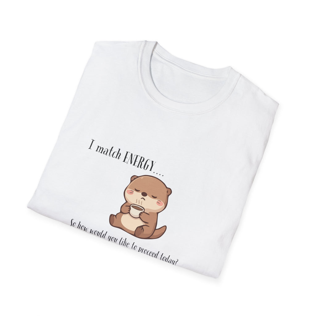 Otter Vibes T‑Shirt — "I Match ENERGY" Cute Otter Graphic Tee
