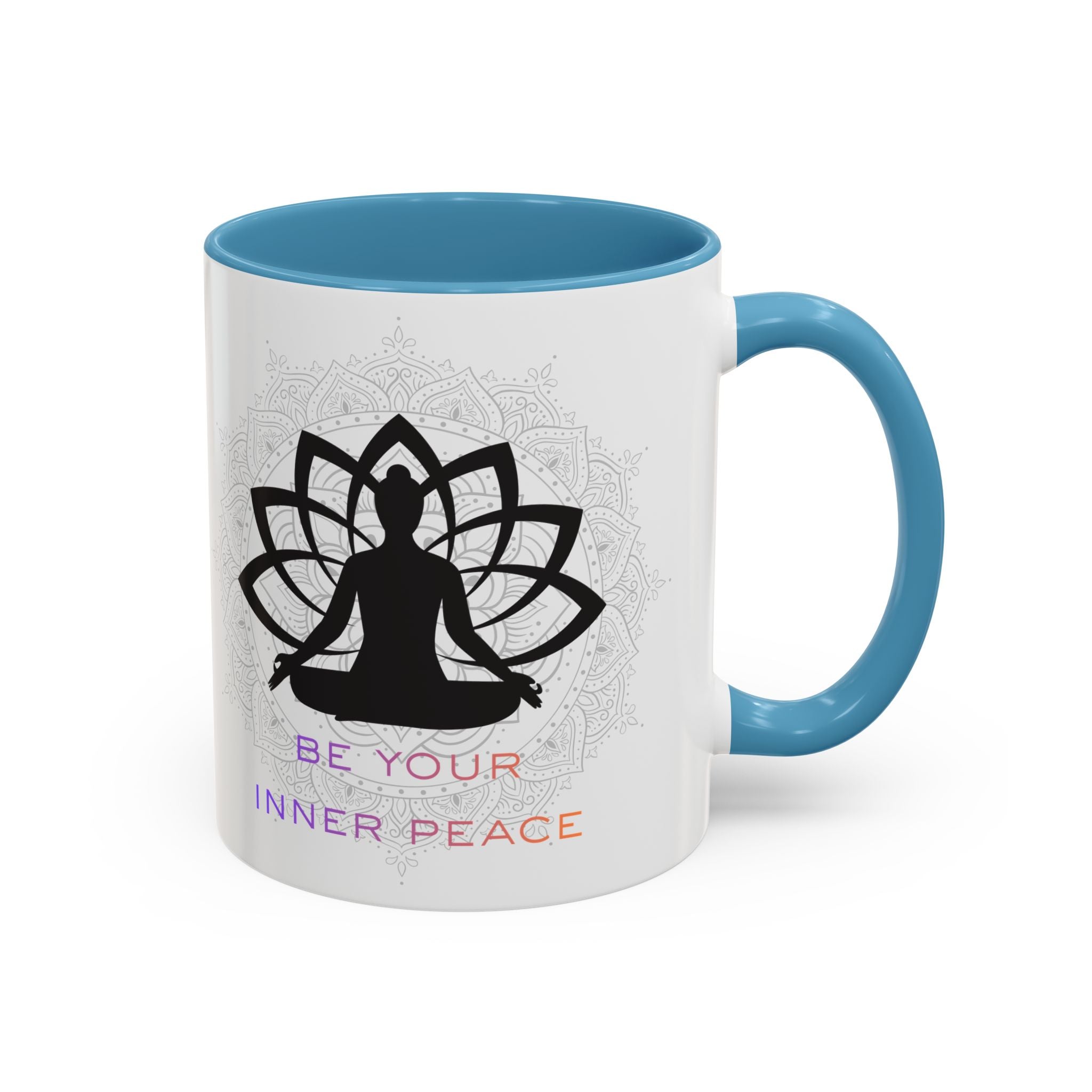 Meditation Lotus Coffee Mug – "Be Your Inner Peace" Accent Mug