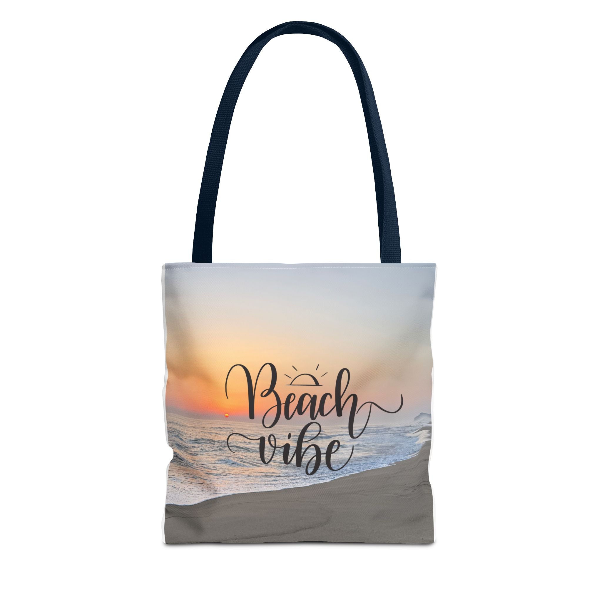 Beach Vibe Tote Bag — Sunset Beach All-Over Print Carry Bag