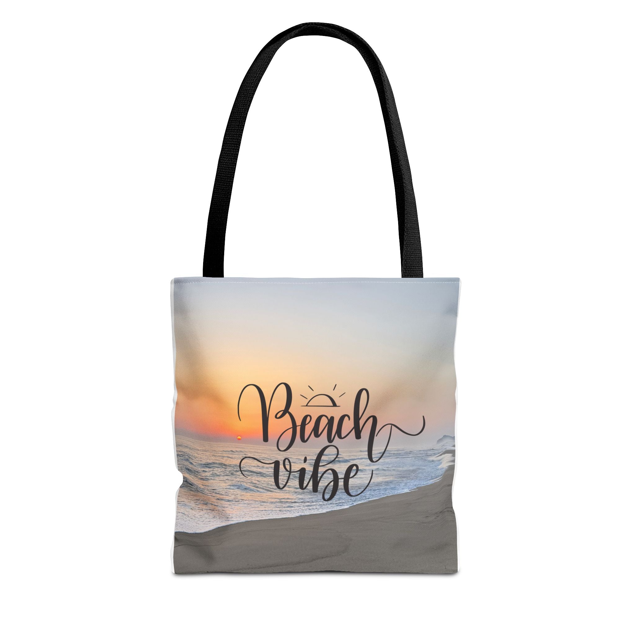 Beach Vibe Tote Bag — Sunset Beach All-Over Print Carry Bag