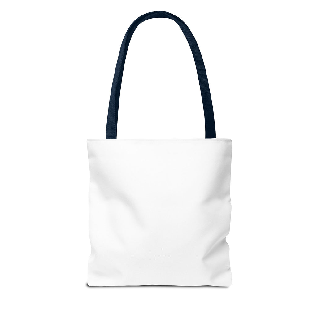 67 Graphic Tote Bag — Retro Number Design with Shrugging Character