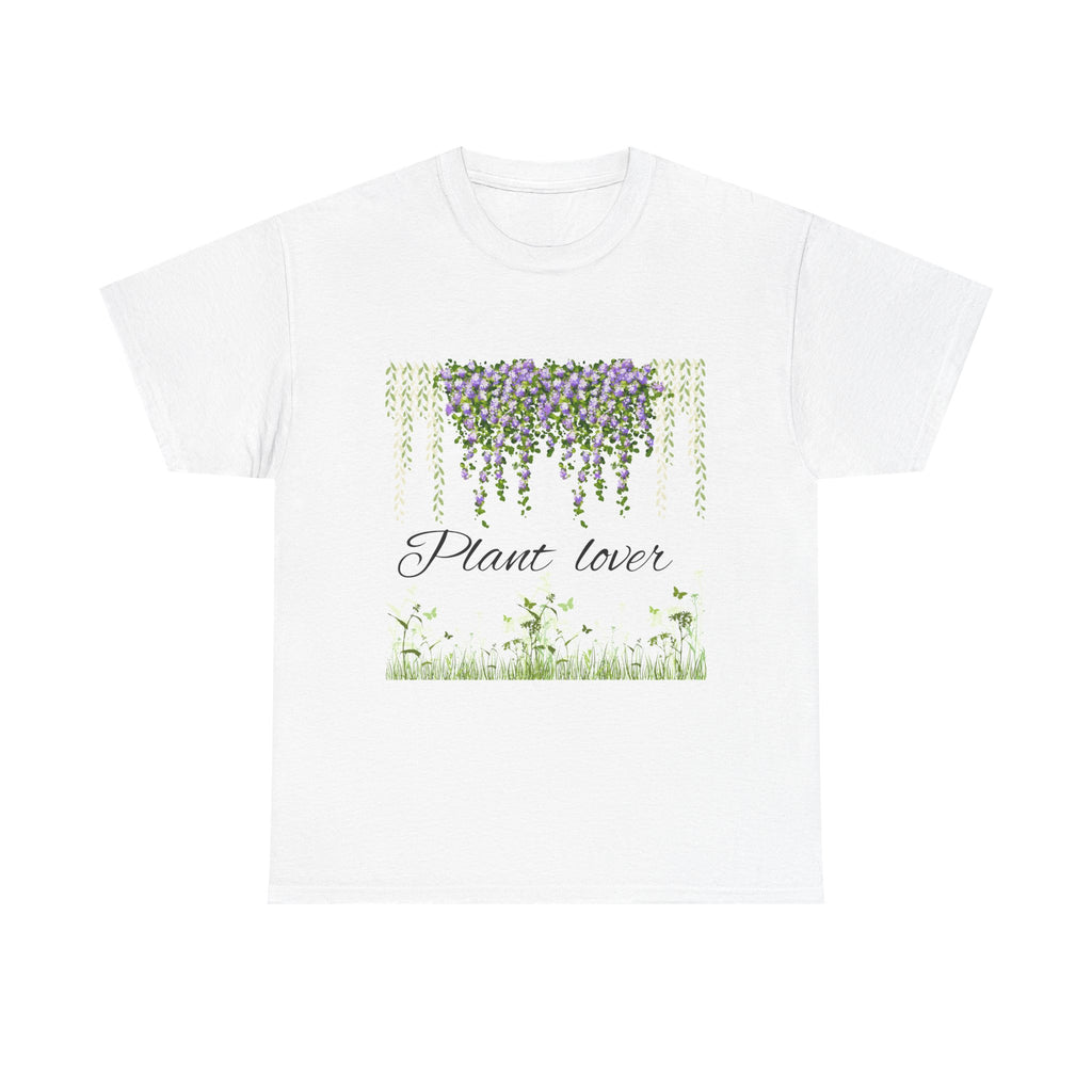 Plant Lover Floral Tee — Watercolor Hanging Vines & Script