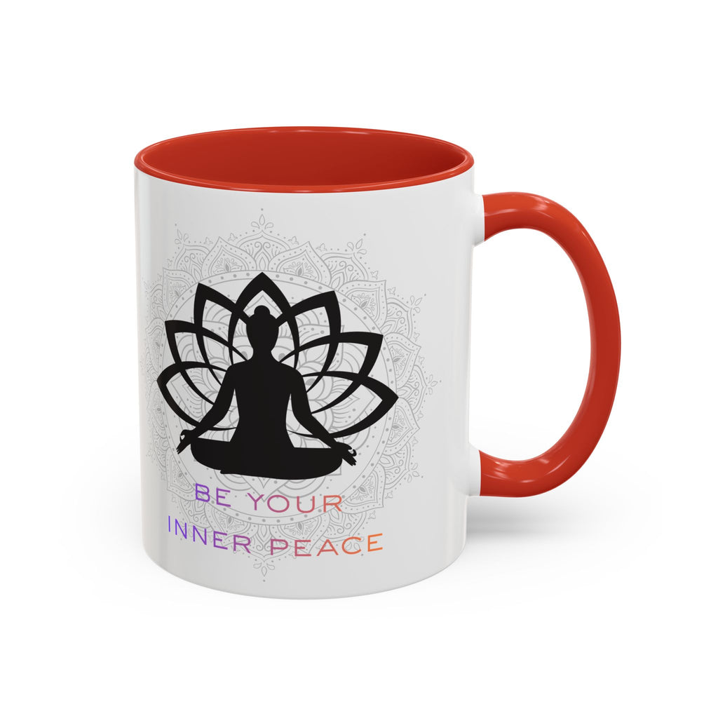 Meditation Lotus Coffee Mug – "Be Your Inner Peace" Accent Mug
